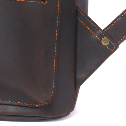 Leather Drawstring Backpack | FLAM