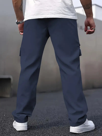 Thaddeus - Casual Cargo Pants With Drawstring Waist