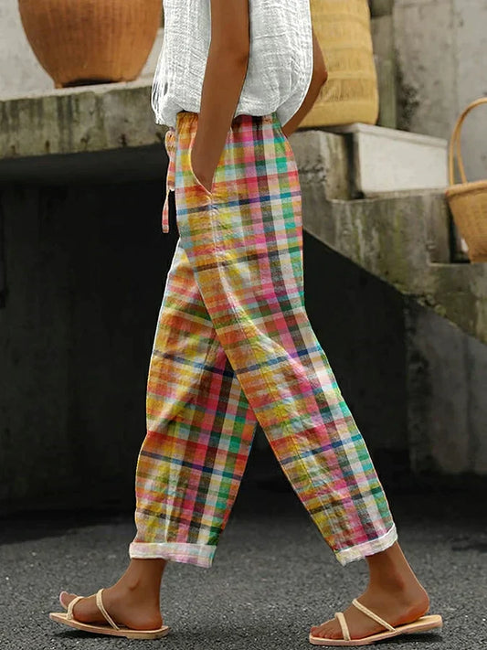 Zoe™ | Classic Comfortable Checkered Pants