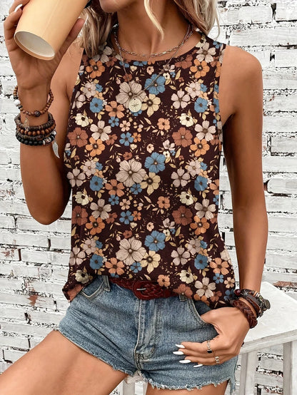 Helen™ | Breezy Floral Sleeveless Top