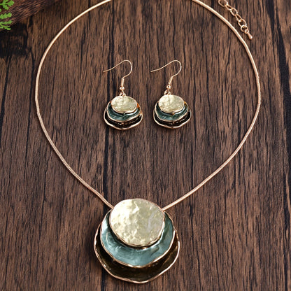 Handmade Golden Three Stone layer Set