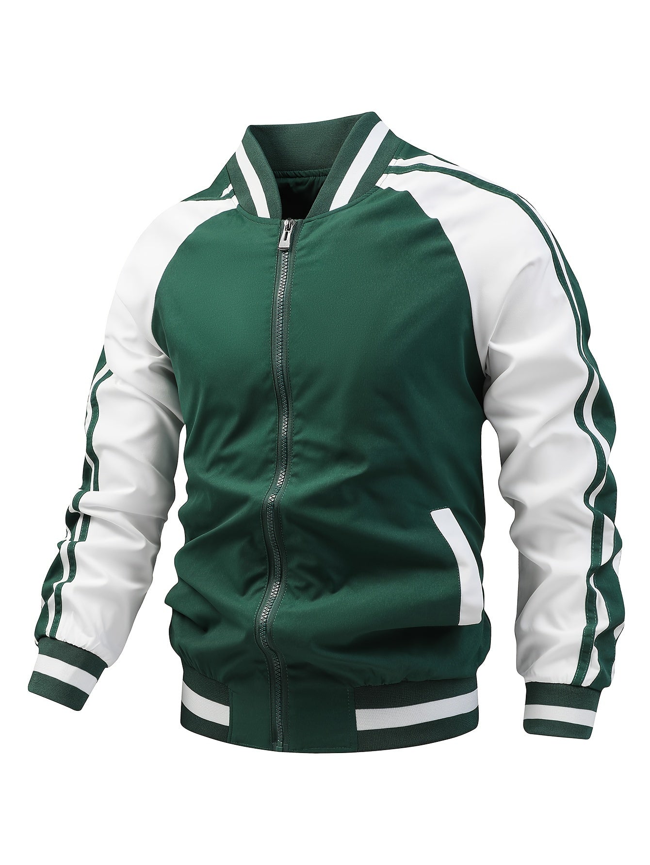 Thoren™ – Striped Zip-Up Sports Jacket
