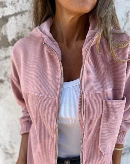 LENIA | HOODED JACKET WITH ZIPPER