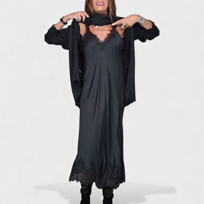 Lena | Elegant Long Knit Dress