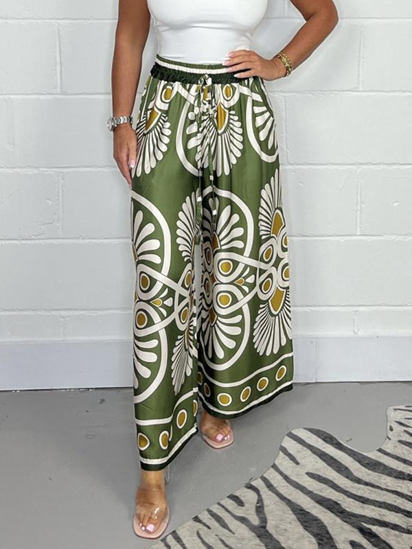 Leah™ | Luxe Satin Wide-Leg Trousers