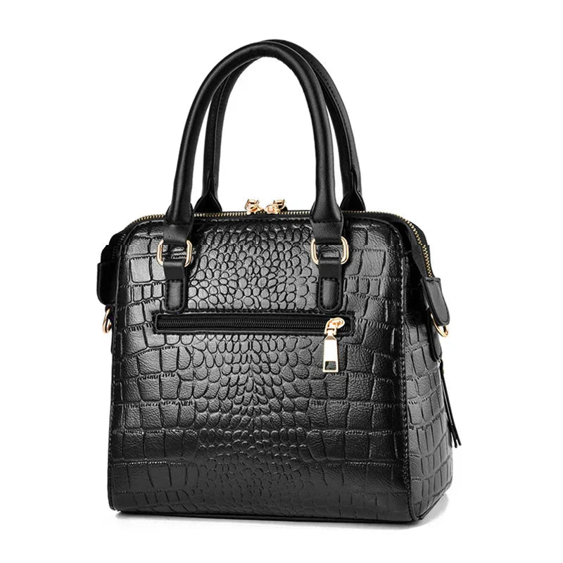 Harah™ | Crocodile-Textured Luxe Leather Bag