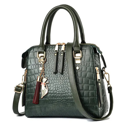 Harah™ | Crocodile-Textured Luxe Leather Bag