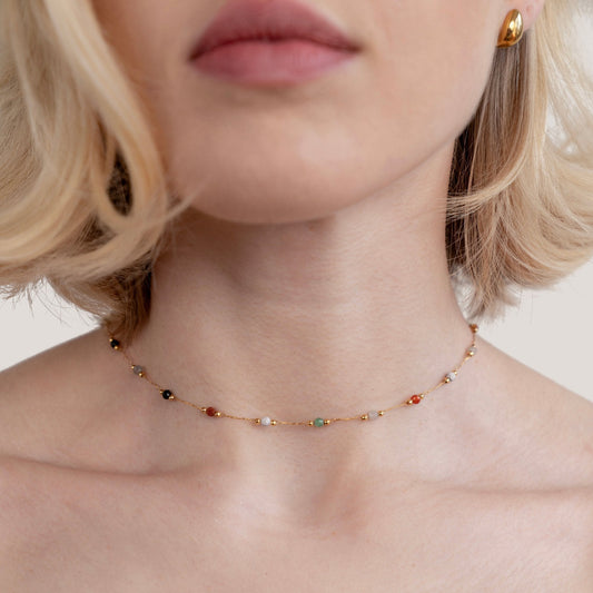 Handmade Stone Detail Necklace
