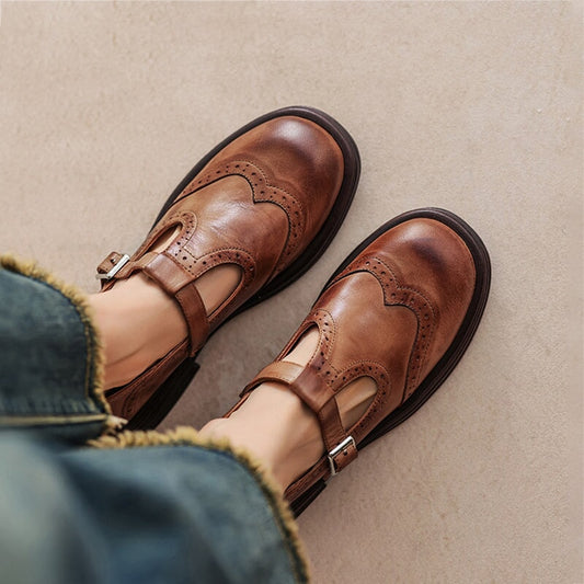 Althea™ | Vintage Luxe Leather Shoes