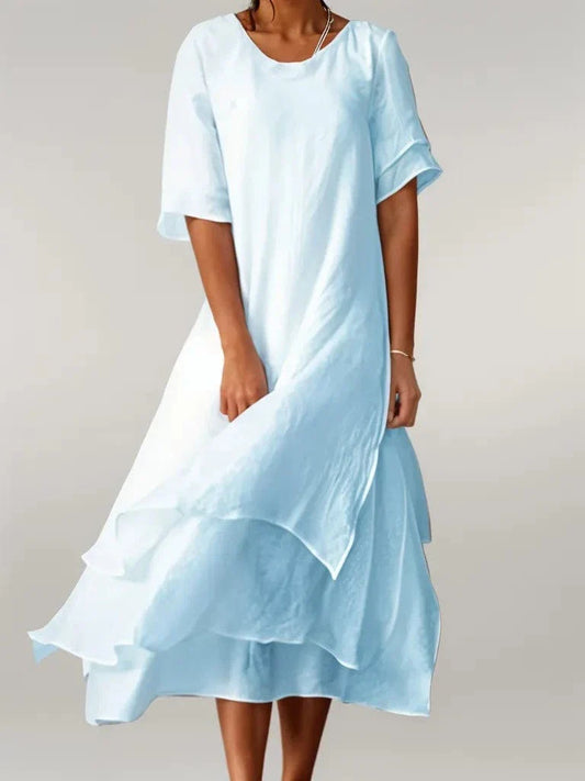 Zia™ | Elegant Flutter Luxe Dress