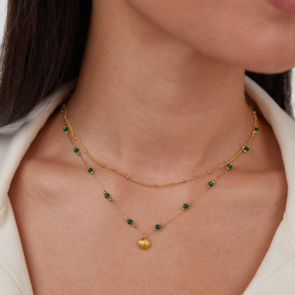 Ocean detail Chic Gold Necklace