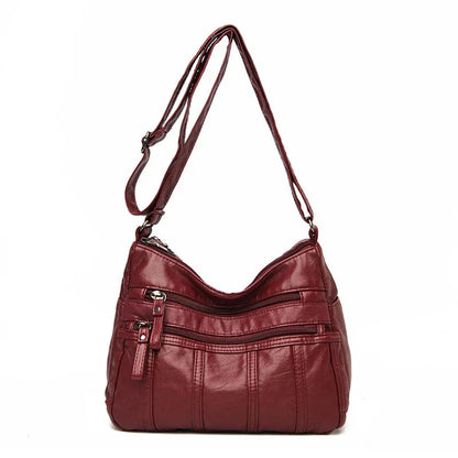 Cheska™ | Vintage Casual Luxe Leather Bag