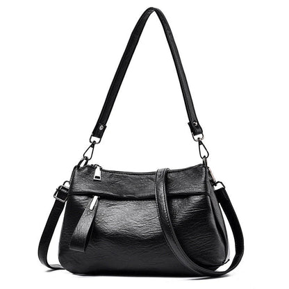 Francesca | Classic Leather Crossbody Bag