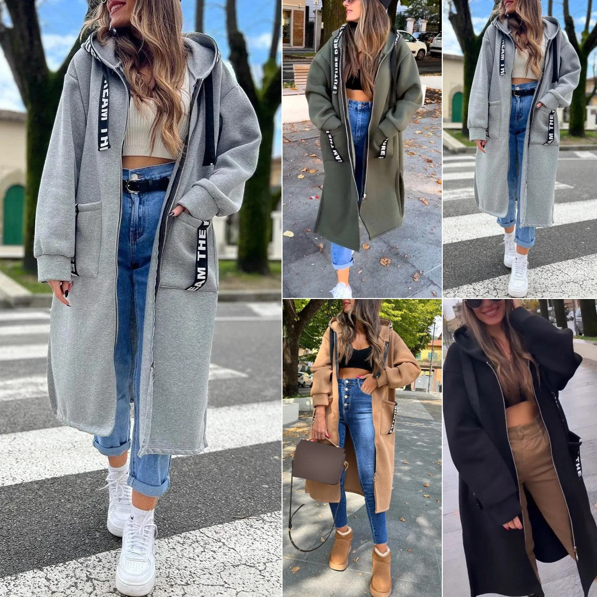 Aleixo - Elegant Long Hooded Sweatshirt