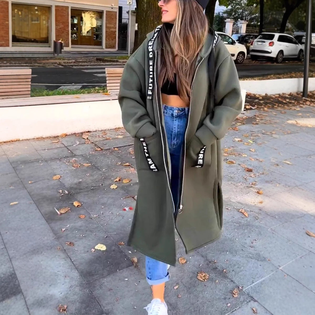 Aleixo - Elegant Long Hooded Sweatshirt