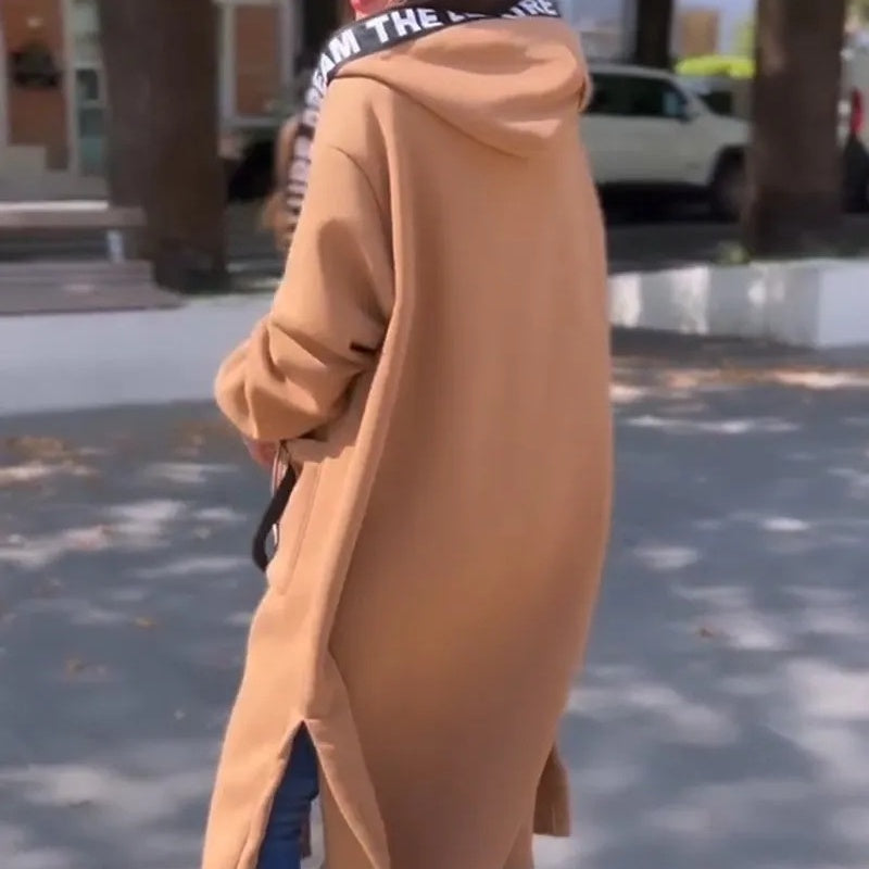 Aleixo - Elegant Long Hooded Sweatshirt