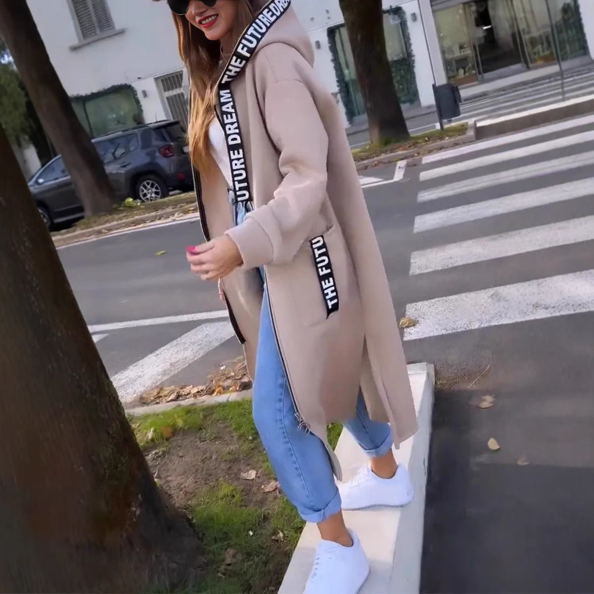 Aleixo - Elegant Long Hooded Sweatshirt