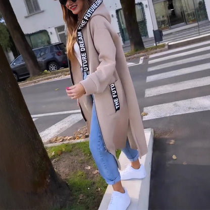 Aleixo - Elegant Long Hooded Sweatshirt
