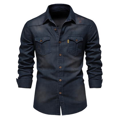 Nathanial - Cotton Denim Shirt