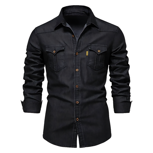 Nathanial - Cotton Denim Shirt