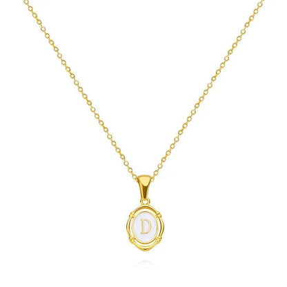 Classy Gold Letter Necklace